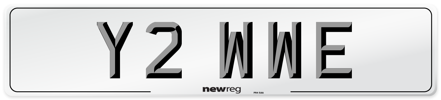 Y2 WWE Number Plate from New Reg